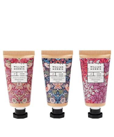 William Morris At Home Patchouli & Red Berry Hand Cream Gift Set - 3 x 30ml | Shea Butter & Essential Oils | Travel-friendly - Buy Online on GoSupps.com
