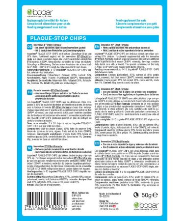 Bogadent Plaque-Stop Chips for Cats - 50g Pack of 2 | Dental Care & Fresh Breath - Buy Online on GoSupps.com