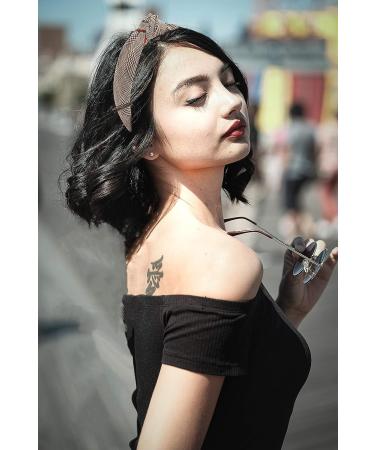 YETASI Brown Plaid Knotted Headband for Women - Comfy Non Slip Material, Unique Style - Buy Online on GoSupps.com