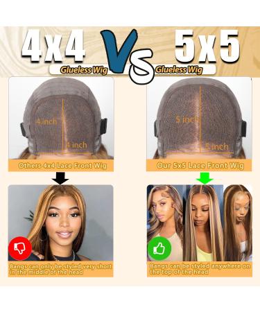 Buy Wear and Go Glueless Wigs - Pre-Cut Lace Human Hair Beginner Friendly 180% Density 18 Inch for Black Women - Shop 5x5 HD Lace Wigs Now! - Buy Online on GoSupps.com