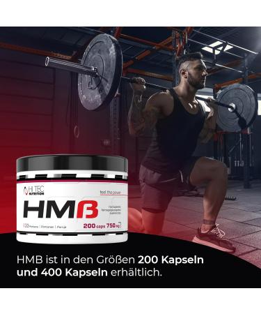 Hi Tec Nutrition HMB Supplements | 400 Tasteless Capsules for Muscle & Endurance Booster | Anti-Catabolic & Anabolic Properties - Buy Online on GoSupps.com