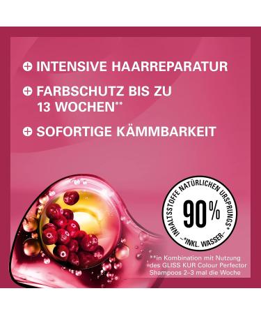 Gliss Kur Express Colour Perfector Repair Conditioner (200 ml) for tinted highlighted or coloured hair colour protection and perfect ease of detangling - Buy Online on GoSupps.com