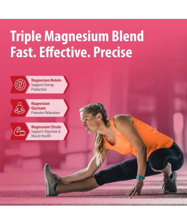 Sainebio Nano Magnesium Powder Strawberry Flavor | 30 Sachets 300mg High Absorption Magnesium | Relaxation Vitality Stamina Digestion & Hydration Support (30 Sachet Strawberry) - Buy Online on GoSupps.com