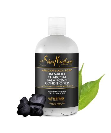 SheaMoisture African Black Soap Bamboo Charcoal Conditioner - 13oz - Buy Online on GoSupps.com