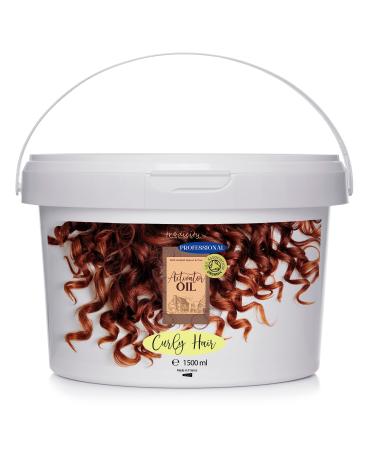 Curly Activator Oil for Curly and Wavy Hair. Anti-Frizz Treatment Moisturizer and Definer. Elastic Curls. Anti-Frizz and Hair Styling - 1500 ml 1.5 L