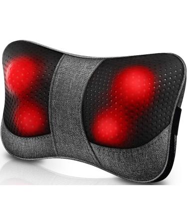 Back Massager with Heat, Gifts for Christmas, New Year, Mother’s Day, Father’s Day, Birthday, Shiatsu Neck Massager Shoulder Massager, Back Neck Massager for Back Pain Neck Pain, Massage Sore Muscles Gray