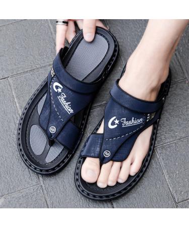 Orthopedic Men's Summer Sandals with Bunion Splint, Pain Relief for Hallux Valgus - Blue, Size 8 - Buy Online on GoSupps.com