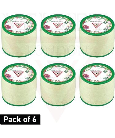 Velvet London Cotton Eyebrow Threading Thread Antiseptic and chemical free Eyebrow Threading Thread for sensitive skin to remove hair from upper lip chin and forehead (6pk) - Buy Online on GoSupps.com