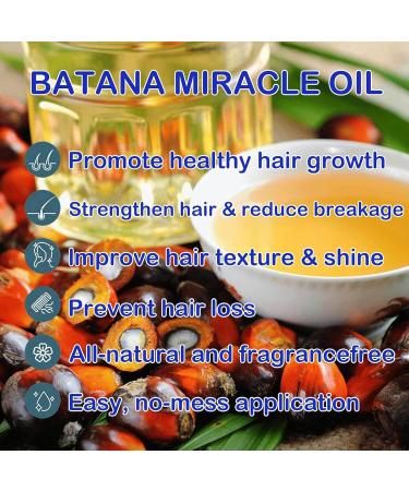 Batana Oil for Hair Growth - Batana Oil - 100% Natural - Promotes Hair Wellness for Men & Women Enhances Hair & Skin Radiance Leaves Your Hair Smoother Oil - for All Hair Types - Buy Online on GoSupps.com