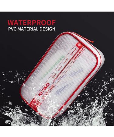 Kitgo Waterproof First Aid Kit Gift for Mother - Essential Medical Supplies for Home, Dorm, Outdoor, Car - Blue - Buy Online on GoSupps.com