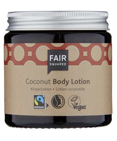 Fair square body lotion coconut 100 ml body lotion coconut - for dry skin - vegan natural cosmetics - zero waste coconut 100 ml (1 Pack)