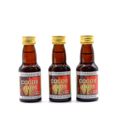 Cocos Rum (Malibu) 3x25 ml - alcohol free | Vodka Essence | Cake flavouring
