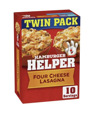 Hamburger Helper, Four Cheese Lasagna Twin Pack, 11.4 oz