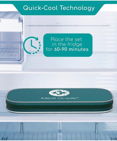 Medi Grade Reusable Gel Eye Mask with Cooling Eye Pads and Storage Bag - Buy Online on GoSupps.com