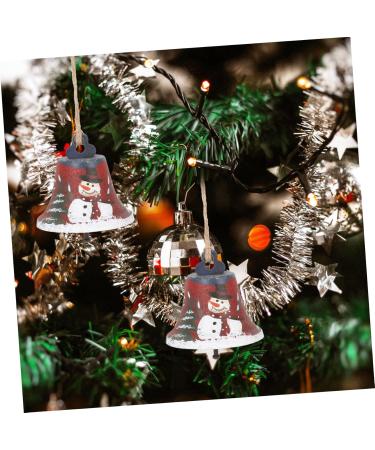 Buy Abaodam 4-Piece Wrought Iron Christmas Tree Hanging Bells | Snowy Decor for American Style Xmas Trees | 7x7cm | International Shipping Available - Buy Online on GoSupps.com