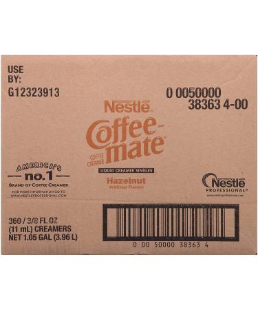 Nestle Coffee mate Hazelnut Liquid Creamer Singles - Box of 360 Singles - Buy Online on GoSupps.com