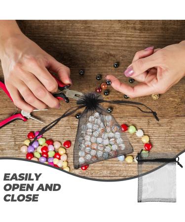 DOITOOL 500 Pcs Small Organza Bag Jewelry Gift Bags Mesh Bags Small Gift Bags Jewelry Sack Candy Bags Clear Gift Bags for Favors Small Organza Pouches Multifunctional Bag Drawstring Travel - Buy Online on GoSupps.com