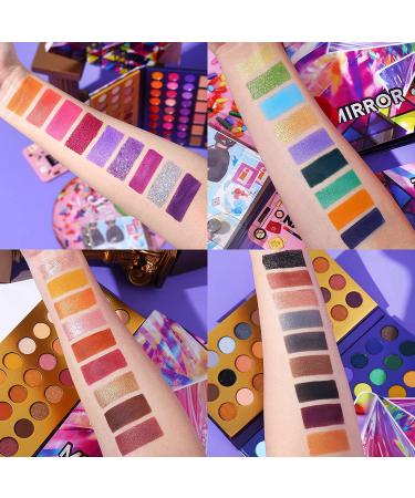 UCANBE 5pcs Eyeshadow Makeup Set - 114 Shades Eye Shadow Palette with Brushes, Primer, Blending Sponges - All In One Gift Kit - Buy Online on GoSupps.com