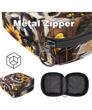 MuooouM Portable Storage Bag for Women - Sunflower Dog & Butterfly Motif Zippered Menstrual Cup Bag Ideal for Teenagers & Girls Color 6 - Buy Online on GoSupps.com