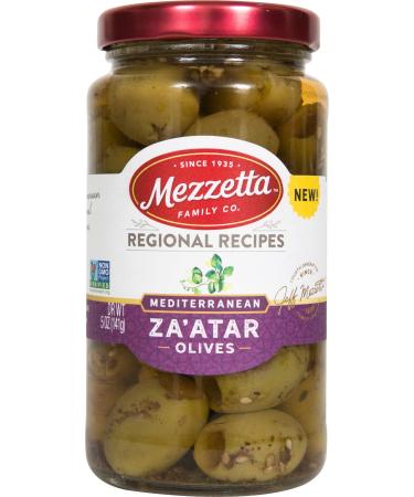 Mezzetta Mediterranean Za'atar Olives, 5 Ounce