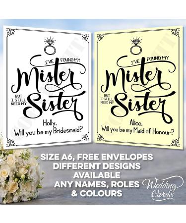 Funny Personalized Birthday Card for Wedding Cakes - A6 White Gloss Paper (260 g/m ) - Mr. Sister Gift - Buy Online on GoSupps.com