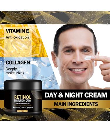 Men's Face Moisturizer Cream - Hydrating Oil Control & Firming Lotion for Smooth Wrinkle-Free Skin | International Shipping Available - Buy Online on GoSupps.com