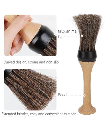 Neck Duster Brush - Long Handle Wooden for Salon & Barber Shop | International Shipping Available - Buy Online on GoSupps.com