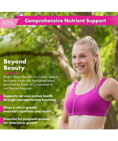 Buried Treasure Biotin Drops - 120 Servings, 2 oz, Supports Hair, Skin & Nails - Buy Online on GoSupps.com