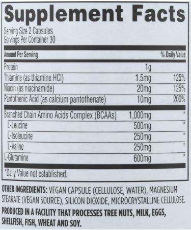 Whole Foods Market BCAA Complex 60 ct - High-Quality Amino Acids for Optimal Performance | Shop Internationally - Buy Online on GoSupps.com