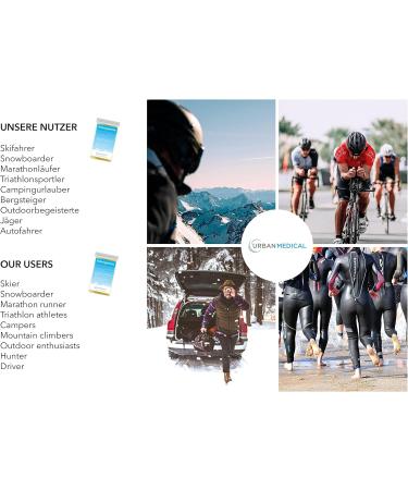 Urban Medical Premium Rescue Ceilings | Double-Sided Emergency Covers | Heat & Cold Protection | Large 210x160 cm | 5-15 Pieces - First Aid Essential - Buy Online on GoSupps.com