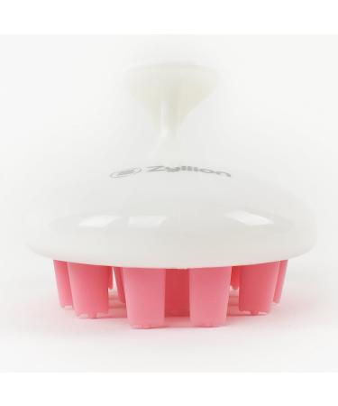 Zyllion Hair Shampoo Brush Scalp Massager for Dandruff Removal & Hair Growth - Pink (ZMA-12-PK) - Buy Online on GoSupps.com