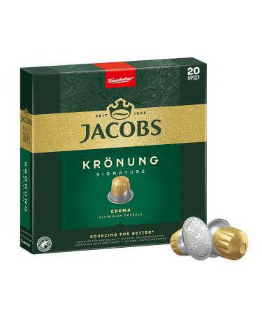 Jacobs Kr nung Crema Coffee Capsules - 200 Nespresso Compatible Pods (10 Pack) | 1040g for Delicious Coffee - Buy Online on GoSupps.com