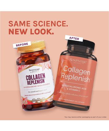 Reserveage Collagen Replenish Capsules - Skin & Nail Supplement - 120 Capsules - Buy Online on GoSupps.com