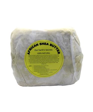 Our Earth's Secrets Ivory Raw Unrefined Shea Butter Top Grade  2 Pound 2 Pound (Pack of 1)