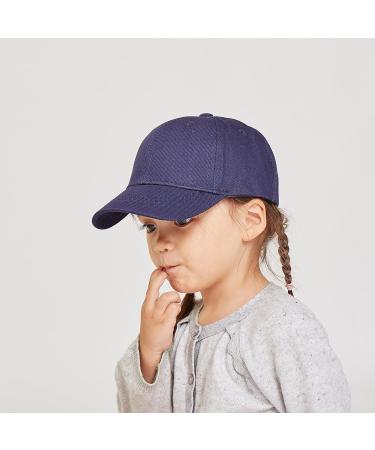 LANGZHEN 100% Cotton Outdoor Kids Baseball Cap Hat - Adjustable Sun Hat for Girls Boys 1-2 Years (Navy) - Buy Online on GoSupps.com