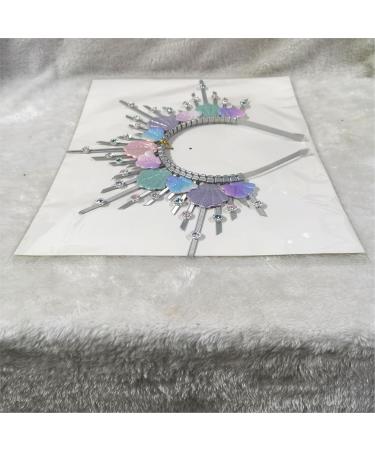 JeVenis Silver Shell Headband and Accessories Silver Halo Crown Hairpiece Mermaid Hair Band Hair Band with Spikes - Buy Online on GoSupps.com
