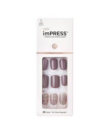 KISS imPRESS Press-On Manicure, Nail Kit, PureFit Technology, Short Press-On Nails, Square, Flawless, Includes Prep Pad, Mini File, Cuticle Stick, and 30 Fake Nails Square, Flawless 33 Piece Set - Buy Online on GoSupps.com
