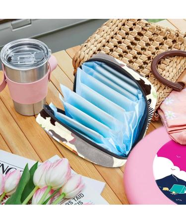 Portable Women's Menstrual Cup & Tampon Bags - Colorful Animal Prints for Teens - Buy Online on GoSupps.com