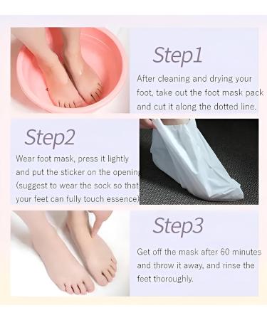 Palmarisa - Foot Peel Mask with Aloe Vera & Tea Tree - 2 Pack Peel off Peeling Socks | Removes Heel Callus | Exfoliates Dead Skin | Treats hard skin | Repairs Cracked Heels | Moisturises Feet - Buy Online on GoSupps.com
