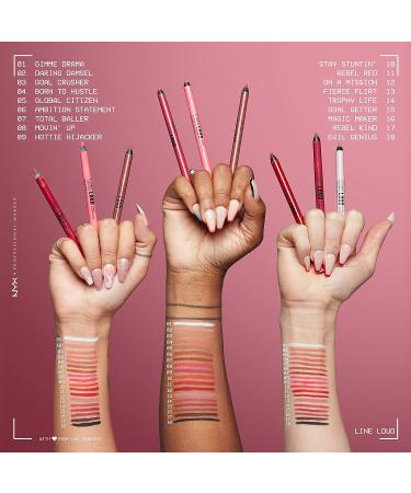 NYX Total Baller Lip Liner | Longwear & Pigmented with Jojoba Oil & Vitamin E - Buy Online on GoSupps.com