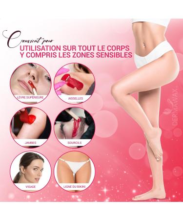 Dermawax Rose Hair Removal Wax with Coconut Oil Pearl Hair Removal Wax without Strips Transparent Film Wax Full Body Hair - Buy Online on GoSupps.com