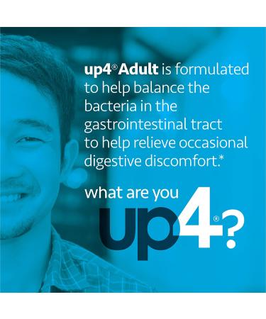 UP4 Adult Probiotic Supplement - 15 Billion CFU, Digestive & Immune Support, Non-GMO, Vegan - 30 Veg Capsules - Buy Online on GoSupps.com