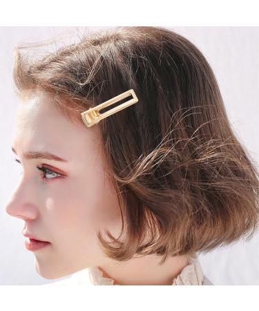 Golden Square Hair Clips for Thick Hair - 20 Pack Gothic Gold-Colored Hairpins (6.5 cm) for Women & Children - Buy Online on GoSupps.com