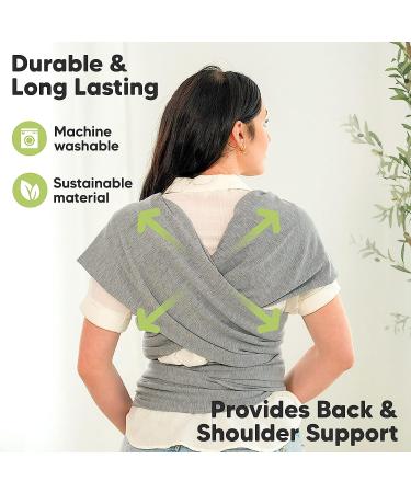 KeaBabies Baby Wrap Carrier - All in 1 Original Breathable Baby Sling  Lightweight Hands Free Baby Carrier Sling  Baby Carrier Wrap  Baby Carriers for Newborn Infant  Baby Wraps Carrier (Classic Gray) - Buy Online on GoSupps.com