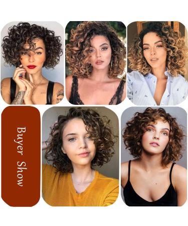 8 Packs Ocean Wave Crochet Hair 9 Inch Short Wave Curly Braiding Extensions for Black Women - P1B/30 - Buy Online on GoSupps.com