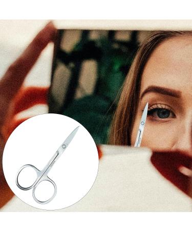 3 Pcs Nail Scissors Professional Multi-Purpose Curved Blade Eyebrow Scissors Sharp Cuticle Scissors for Toenails Manicure Pedicure Cuticle Nose Hair Beard Eyebrows - Buy Online on GoSupps.com