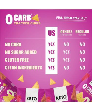 Keto Naturals Sea Salt Zero Carb Crackers (3 Packs) - Gluten Free, Healthy Snack for Adults & Kids - Keto Friendly, Delicious Low Carb Treat - Buy Online on GoSupps.com