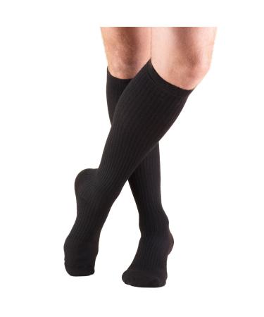 Truform 1933 Compression Socks 15-20 mmHg Cushion Foot (Black Large)