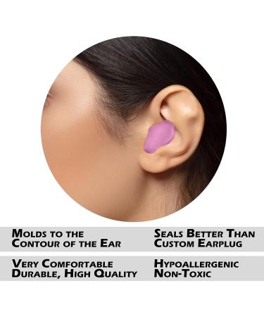 Water Gear Silicone Ear Plugs - Pink Putty Swimming Earplugs for Water Protection and Noise Reduction - Buy Online on GoSupps.com