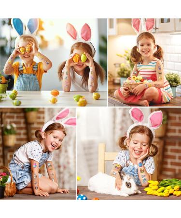 10Sheets Cartoon Temporary Stickers A/B Styles For Creative Body Art Easter Stickers For Boy Girl Easter Party Fa Easter Stickers Set A Series - Buy Online on GoSupps.com
